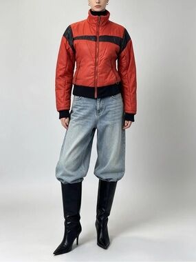 PUMA Vintage Red Ski Jacket Puffer 70s 80s Streetstyle Made in Hong Kong